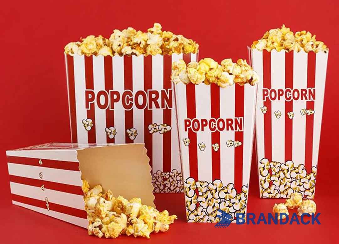 Branded Popcorn Boxes Wholesale Supplies Personalised with Your Logo