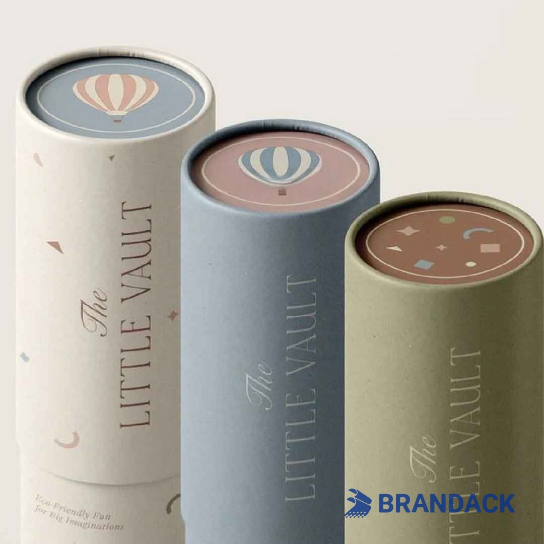 Custom Shipping Cardboard Cylinder Tubes Packaging