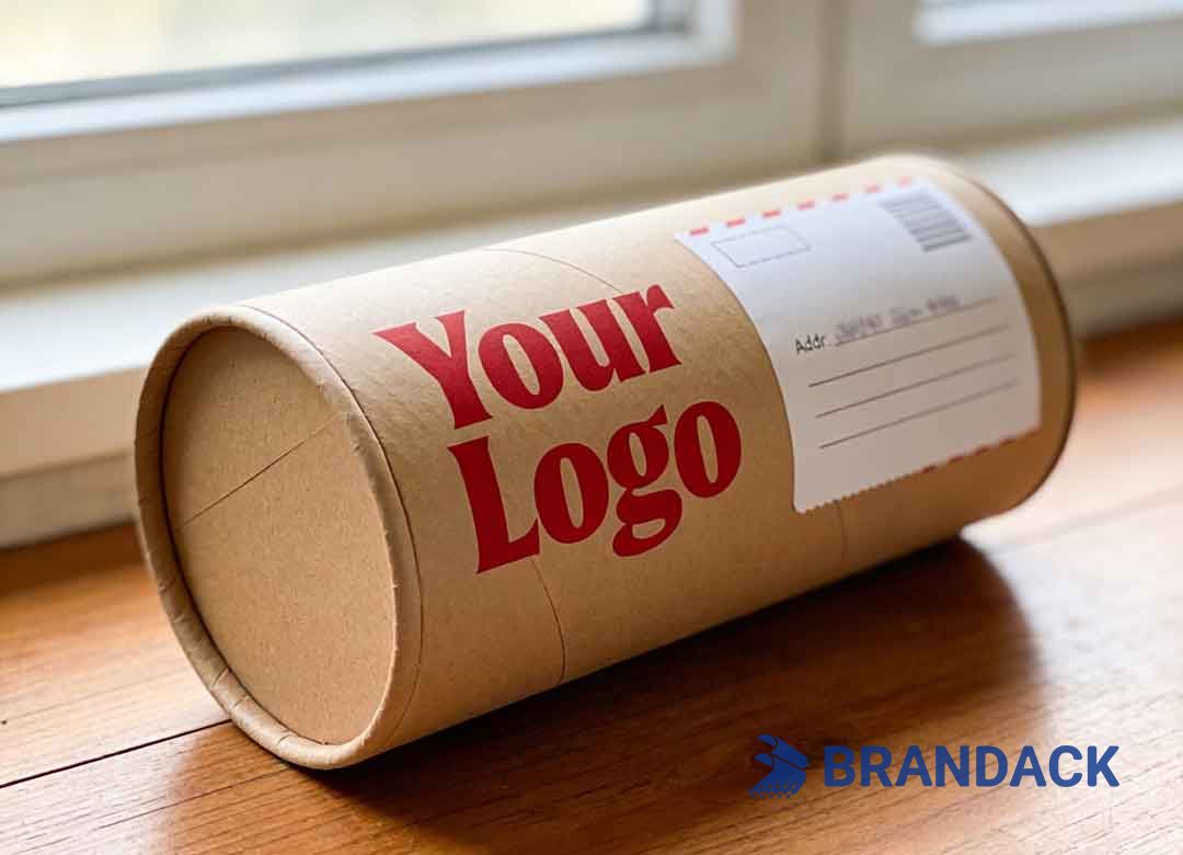 Custom Shipping Cardboard Cylinder Tubes Packaging