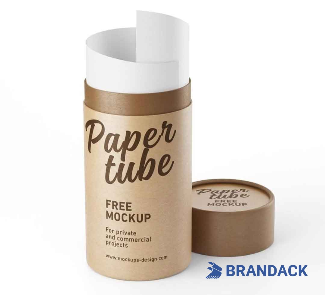 Kraft Paper Cylinder Tube Packaging for Shipping and Delivery