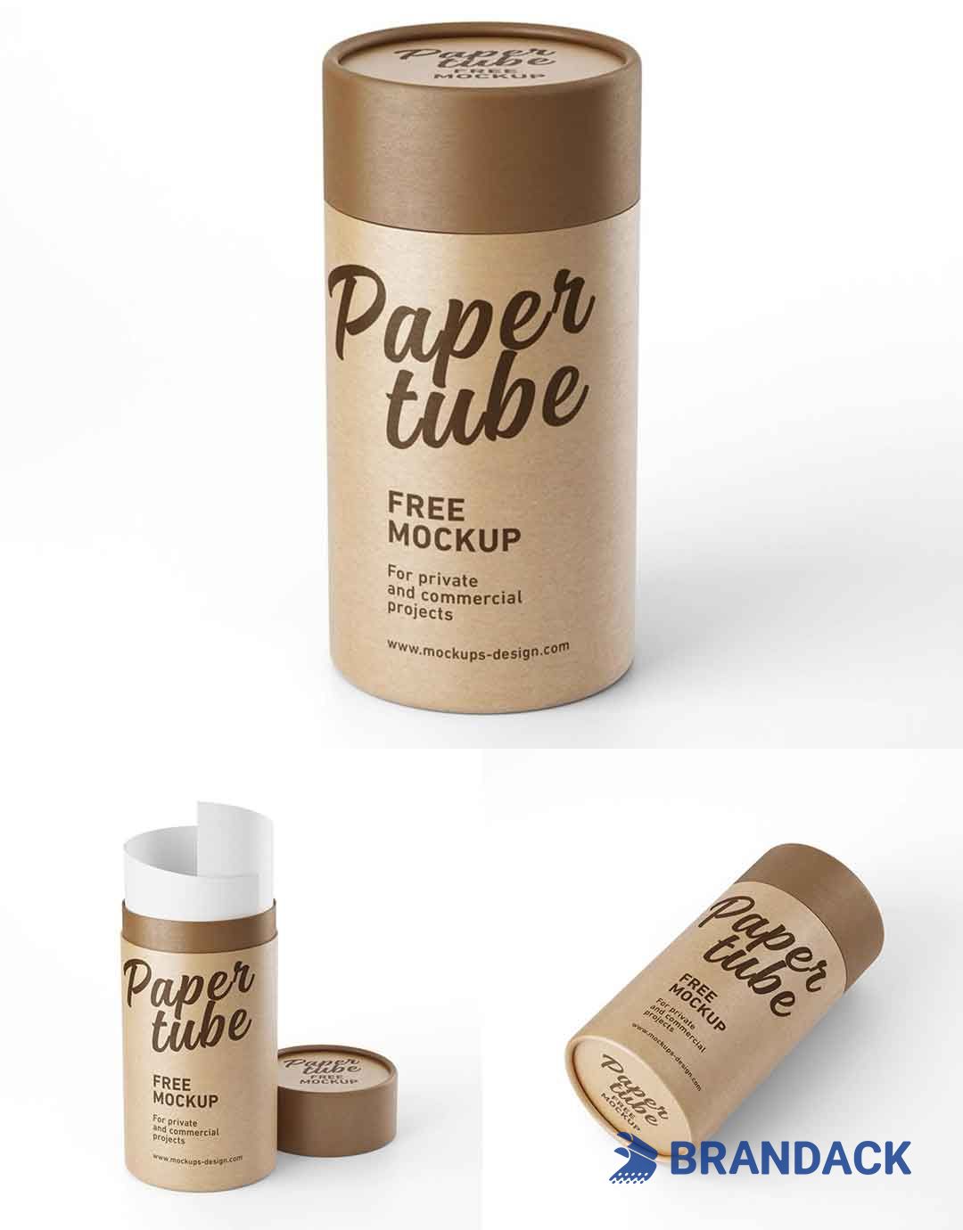 Kraft Paper Cylinder Tube Packaging for Shipping and Delivery