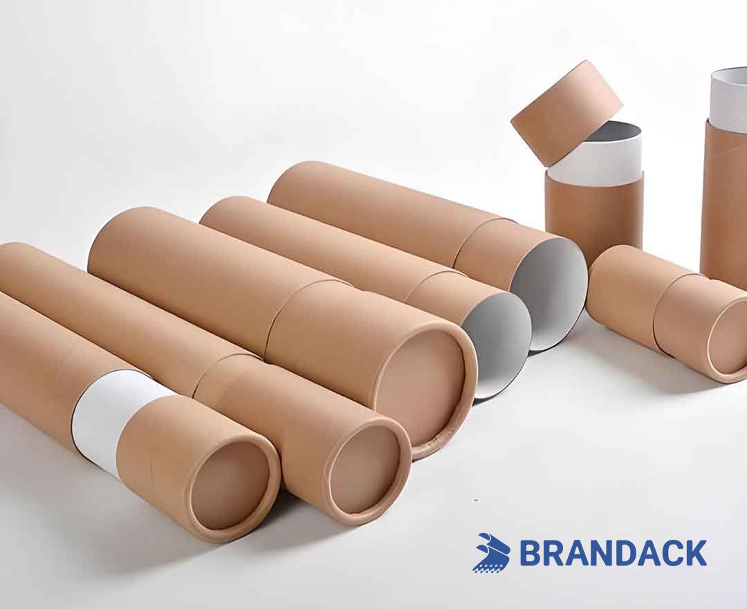 Kraft Paper Cylinder Tube Packaging for Shipping and Delivery