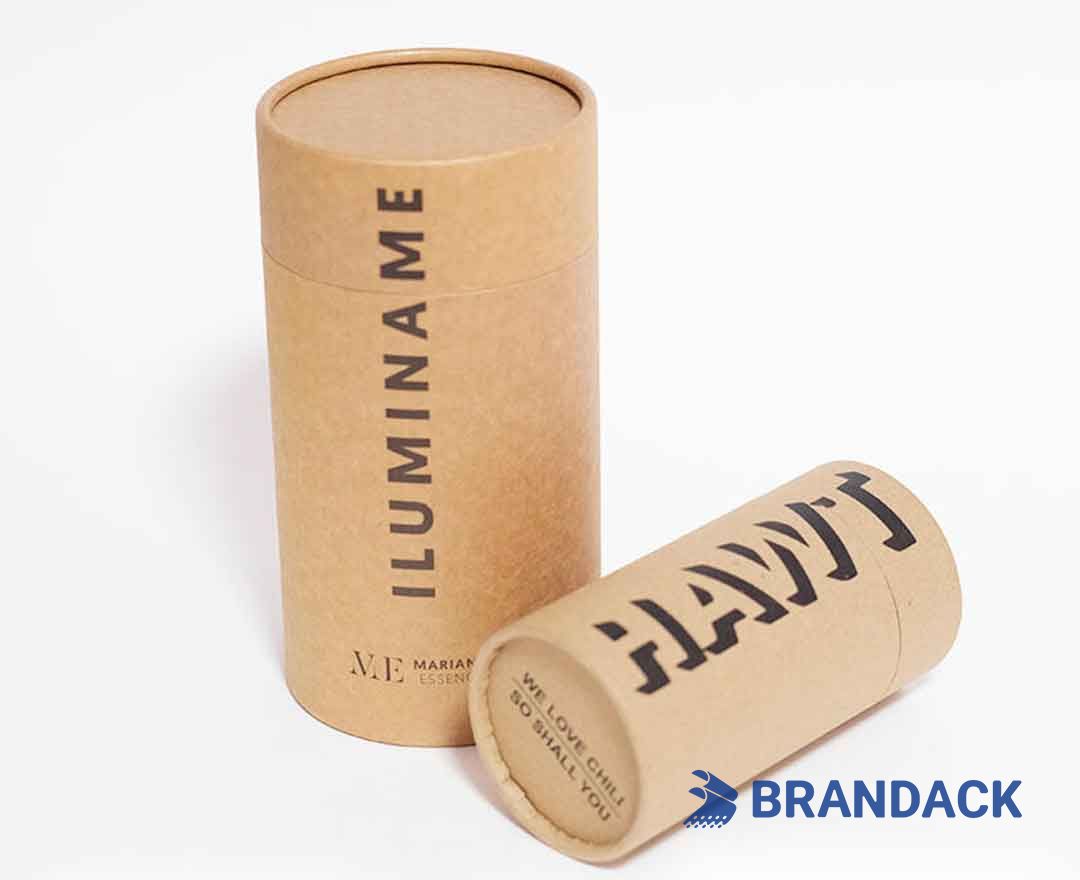 Kraft Paper Cylinder Tube Packaging for Shipping and Delivery