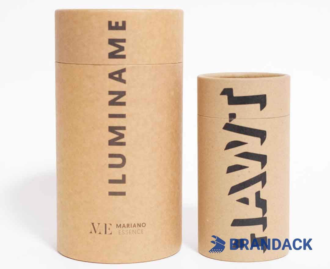 Kraft Paper Cylinder Tube Packaging for Shipping and Delivery