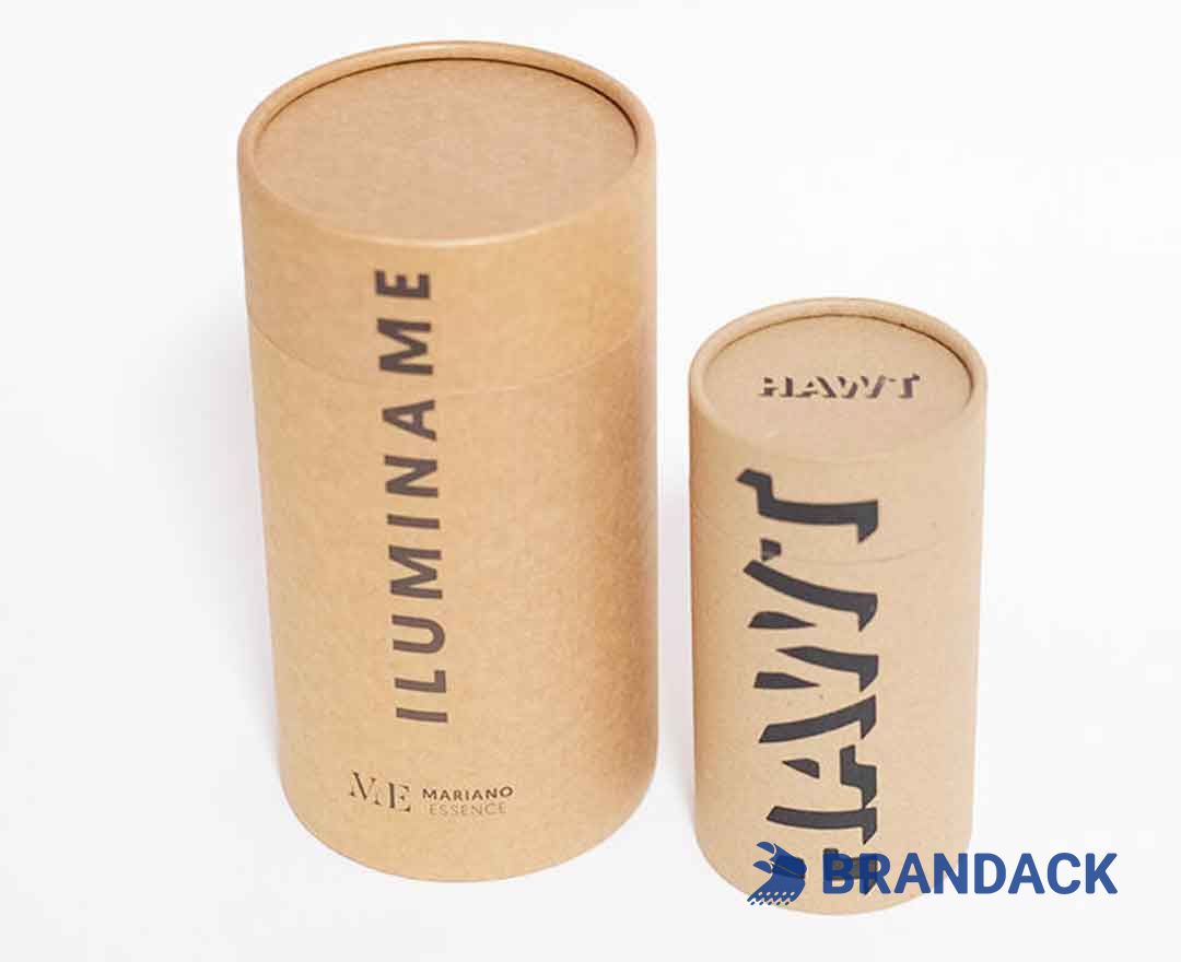 Kraft Paper Cylinder Tube Packaging for Shipping and Delivery