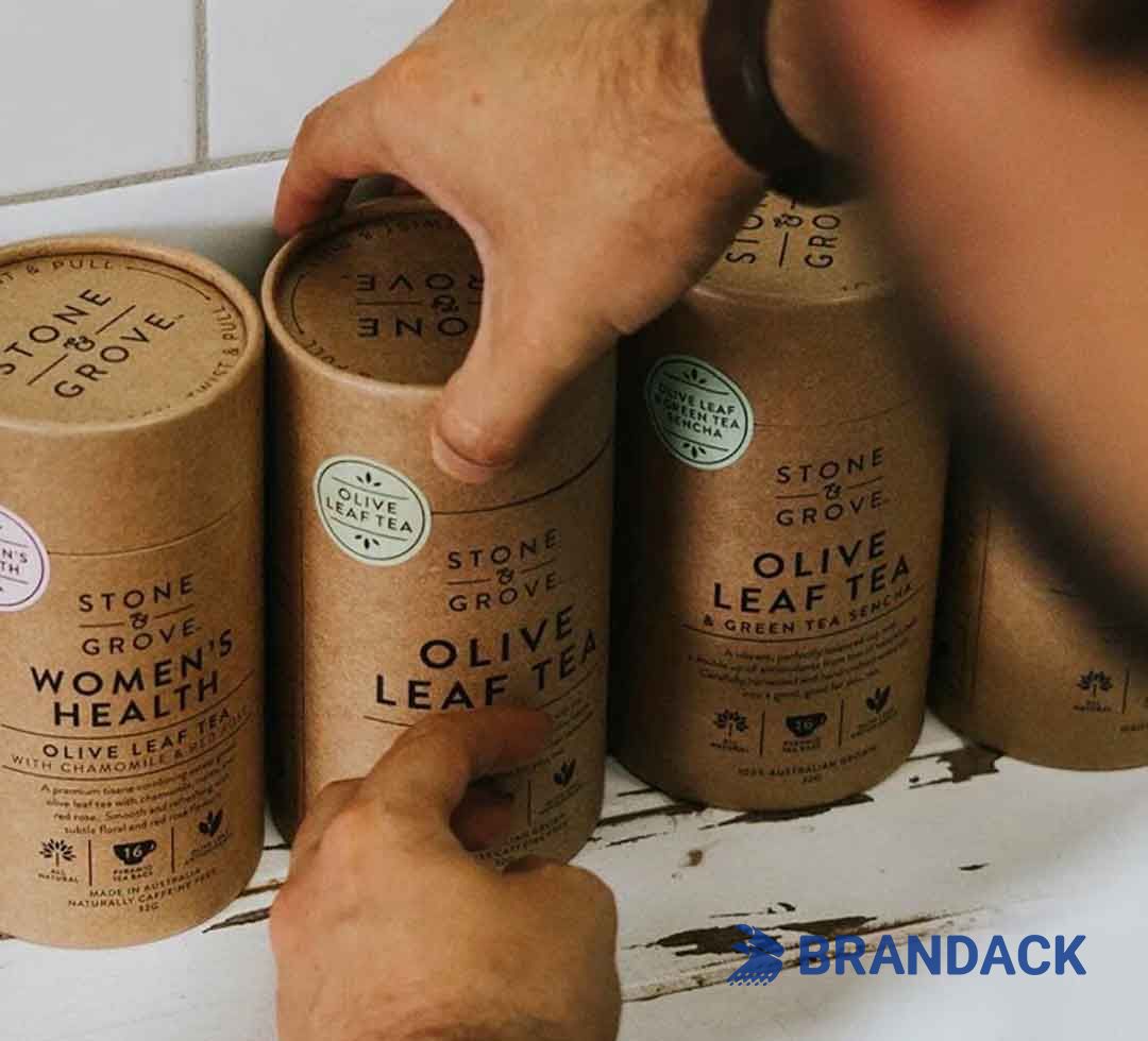 Kraft Paper Cylinder Tube Packaging for Shipping and Delivery