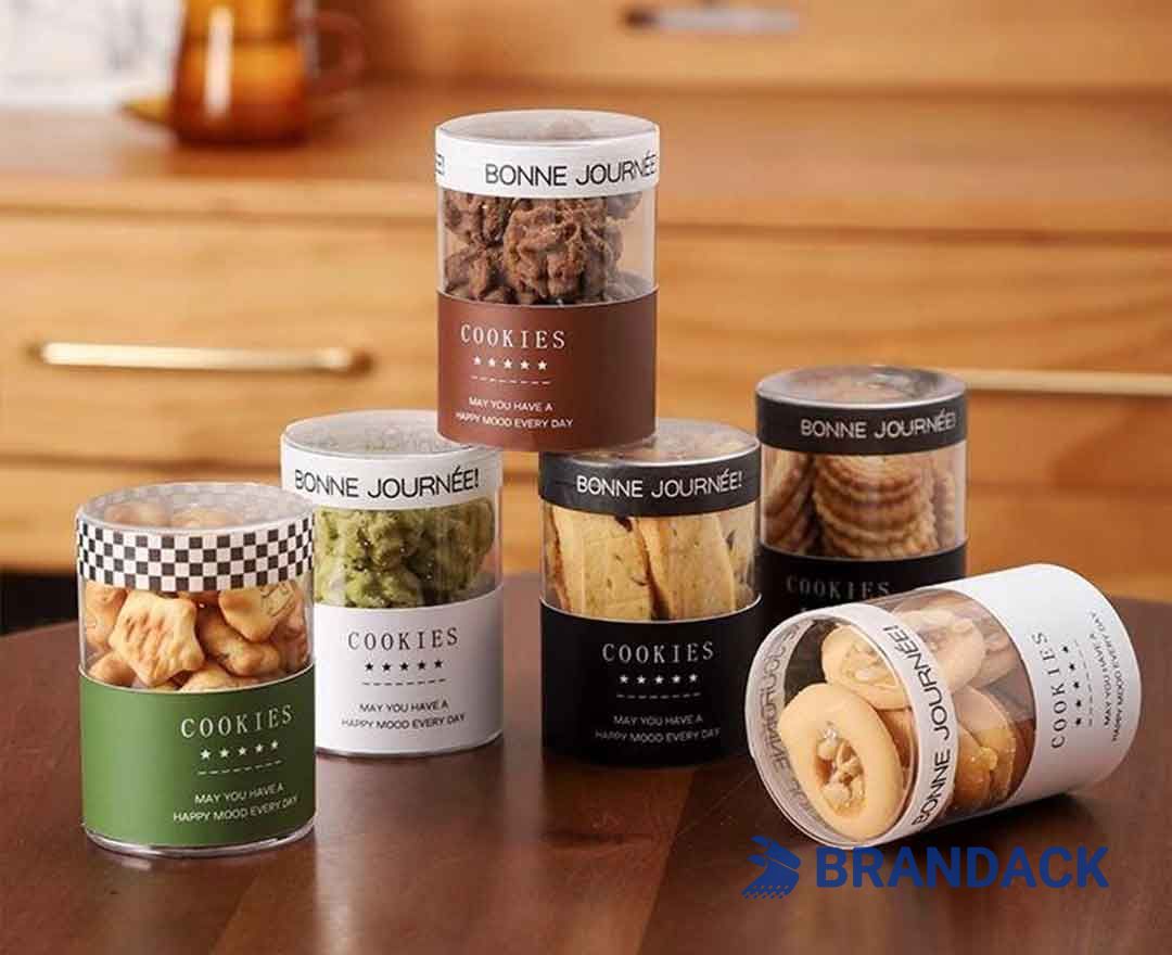Cardboard Paper Tube Food Cylinder Packaging Tailored to Brand