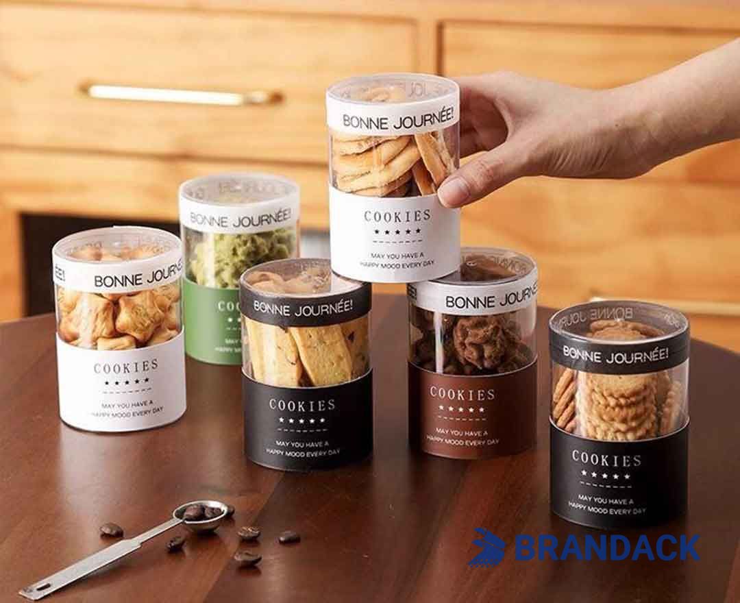 Cardboard Paper Tube Food Cylinder Packaging Tailored to Brand