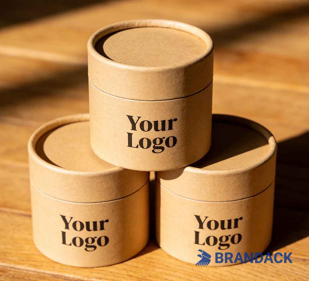 Cardboard Paper Tube Food Cylinder Packaging Tailored to Brand