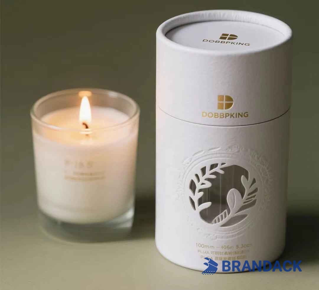 Carton Paper Candle Tube Packaging in Different Sizes