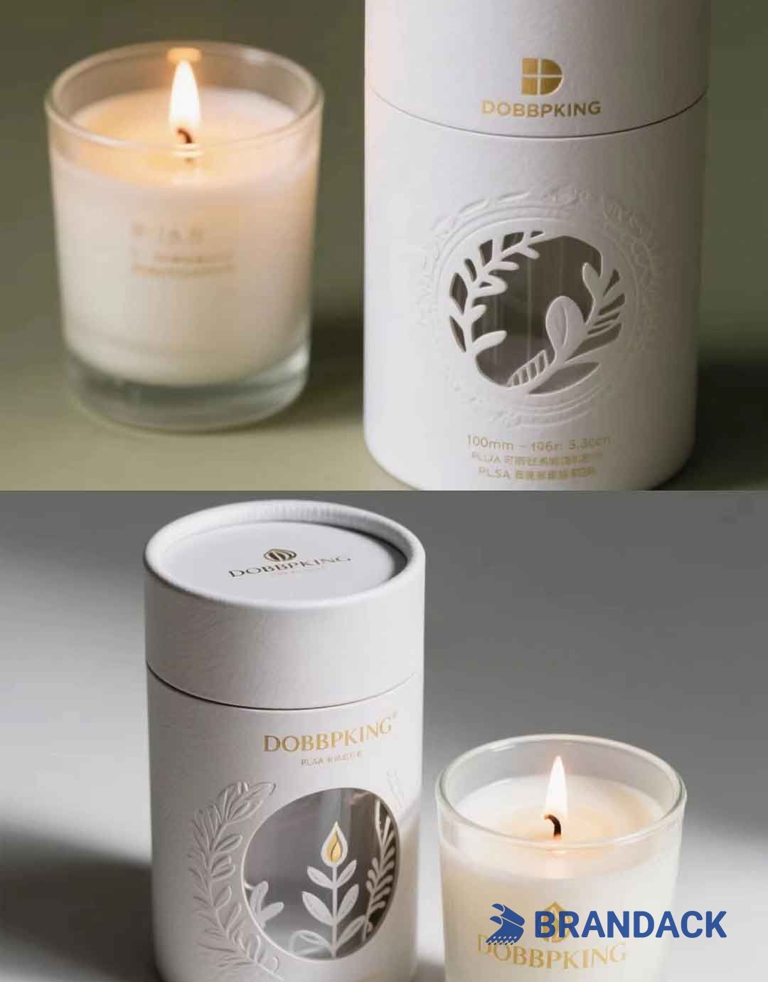 Carton Paper Candle Tube Packaging in Different Sizes