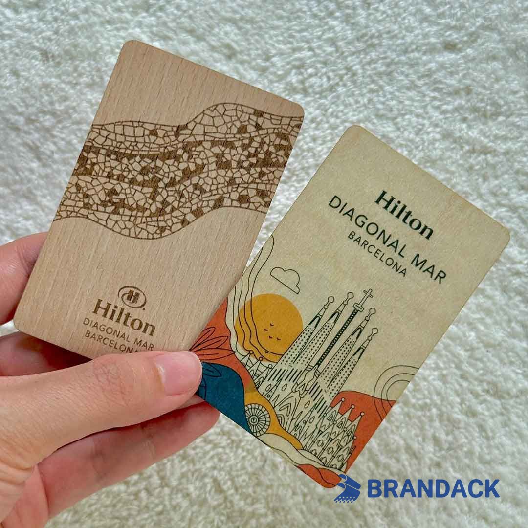 Luxury Hotel Room Key Card Design and UV Printing