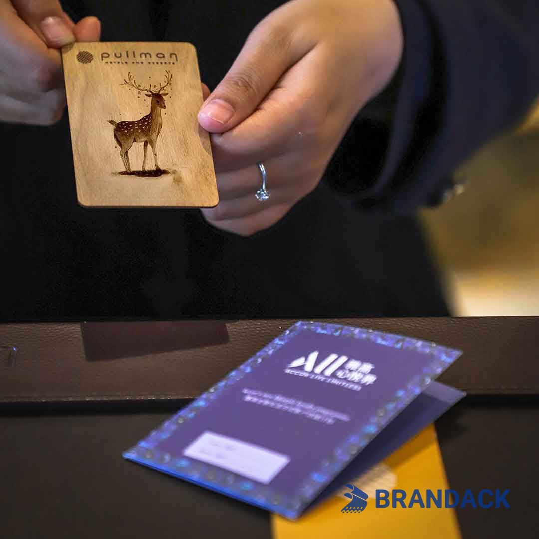 Luxury Hotel Room Key Card Design and UV Printing