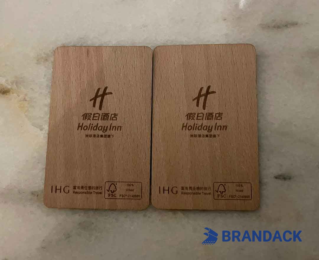 Custom Wooden RFID Hotel Key Card Supplier