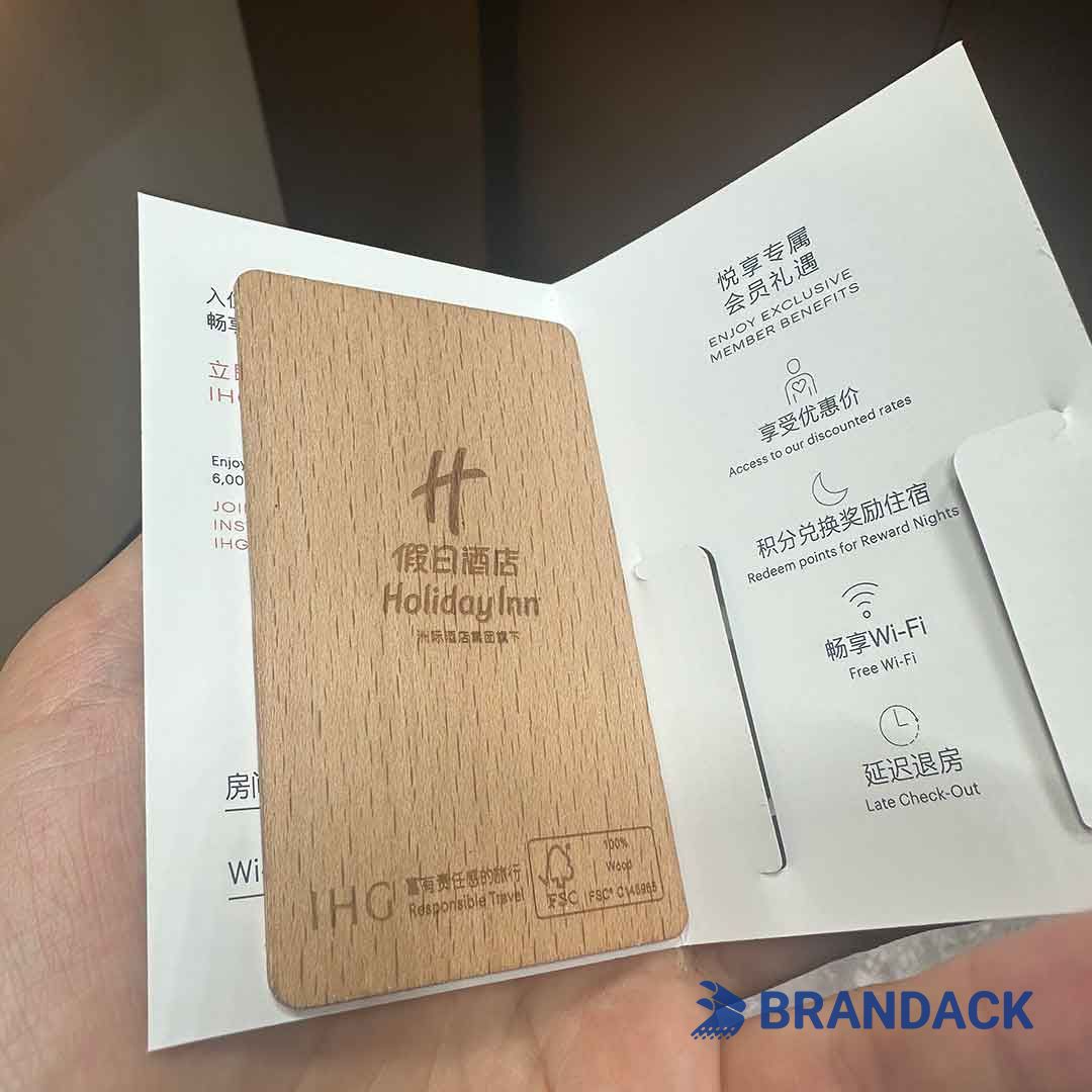 Custom Wooden RFID Hotel Key Card Supplier