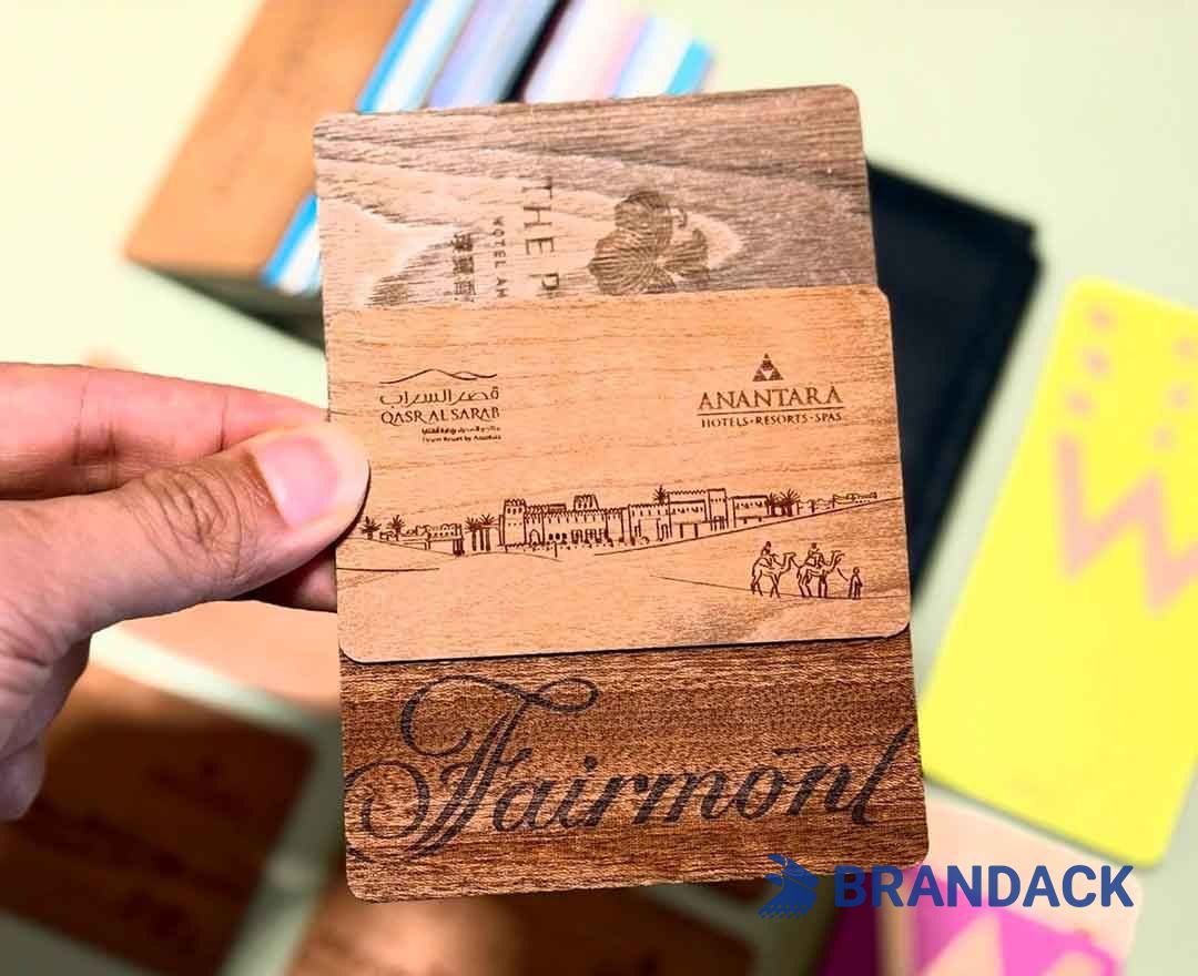 Dubai Hotel Wood RFID Key Card Custom Manufacturers