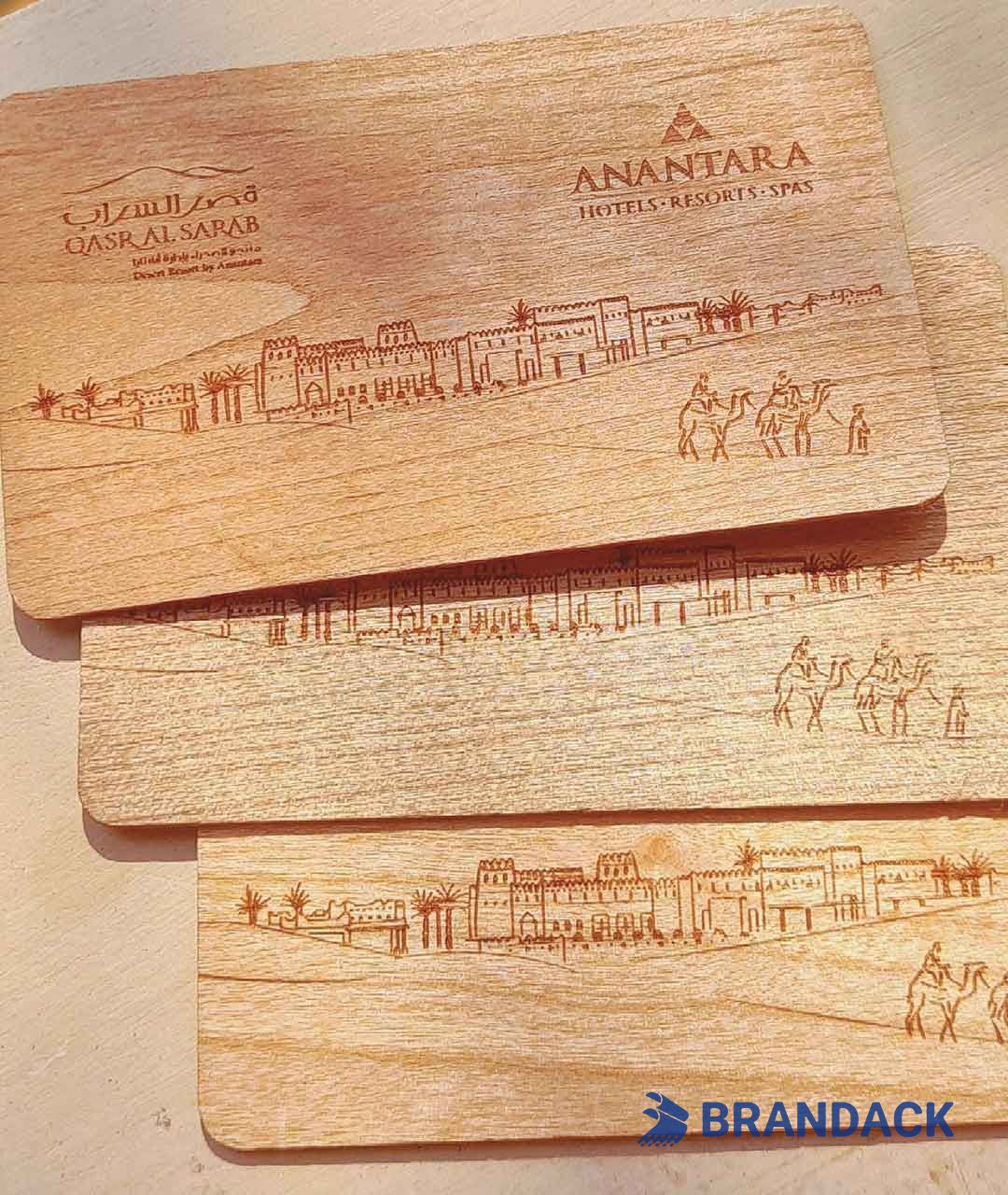 Dubai Hotel Wood RFID Key Card Custom Manufacturers