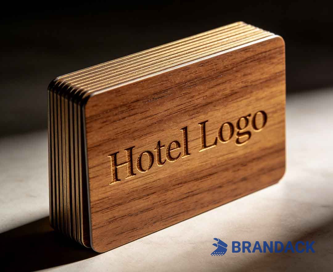 Custom Wooden RFID Hotel Key Card Printing Service