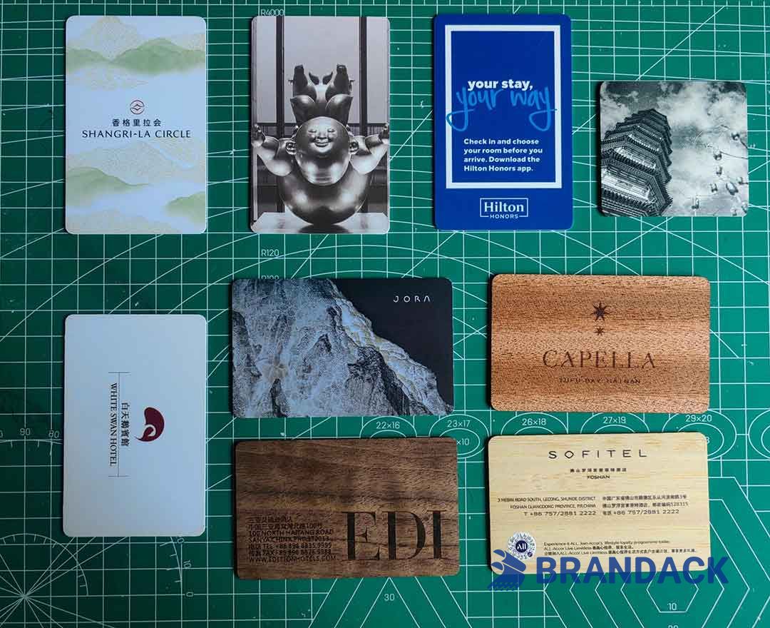 Custom Wooden RFID Hotel Key Card Printing Service
