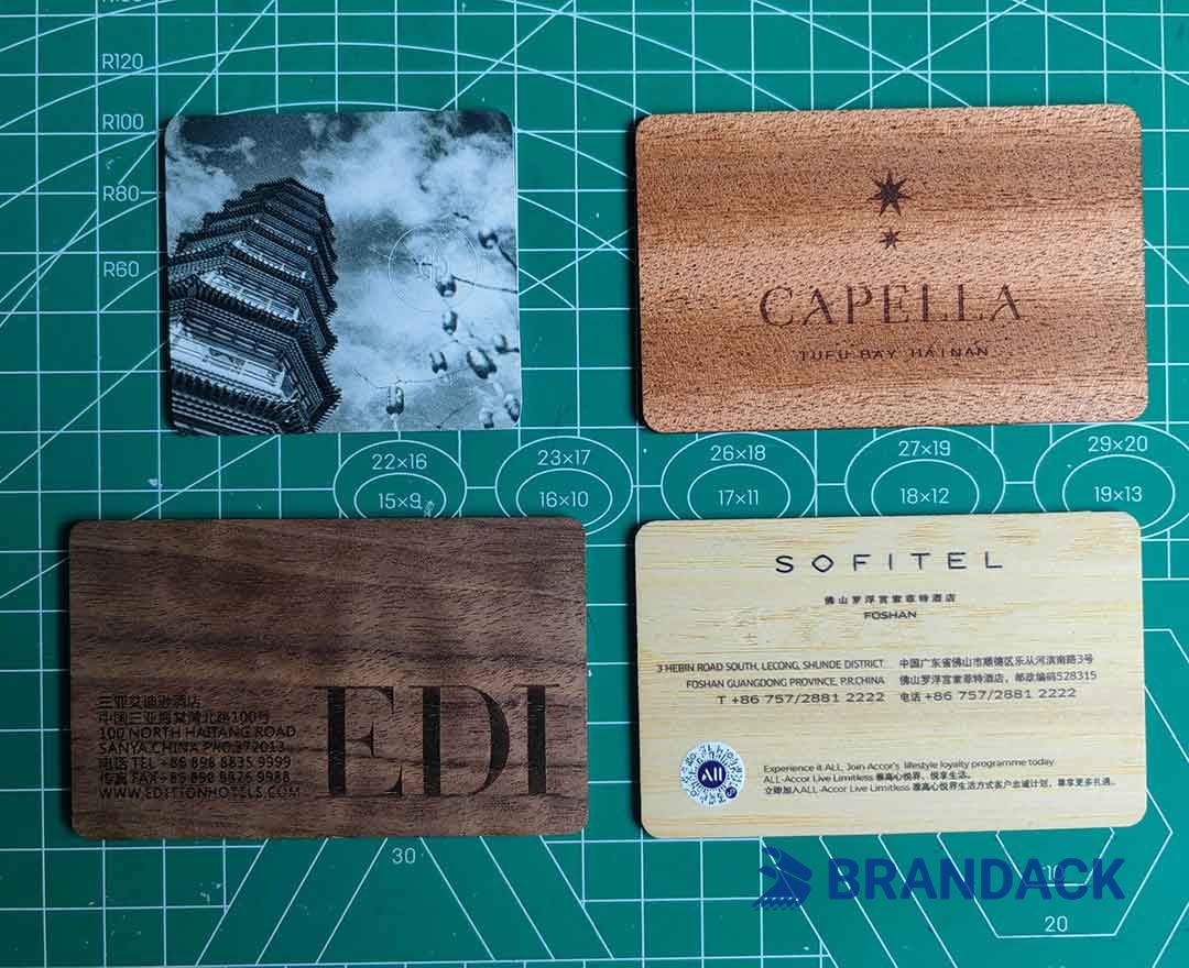 Custom Wooden RFID Hotel Key Card Printing Service