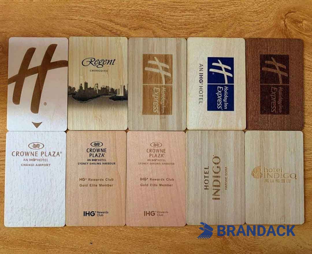 Hotel Room Wood NFC Chip Proximity Key Card Manufacturers
