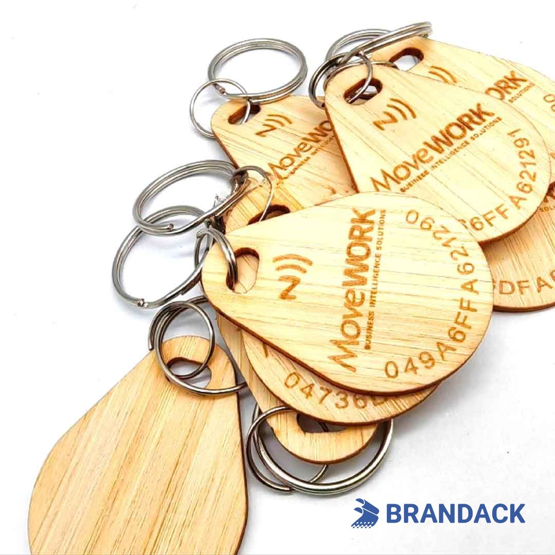 Hotel Wooden NFC Chip Tag Card Key Tailored to Brand