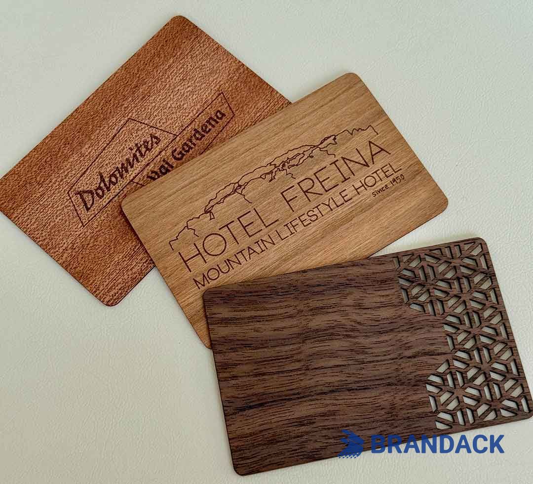 Hotel Wooden NFC Chip Tag Card Key Tailored to Brand