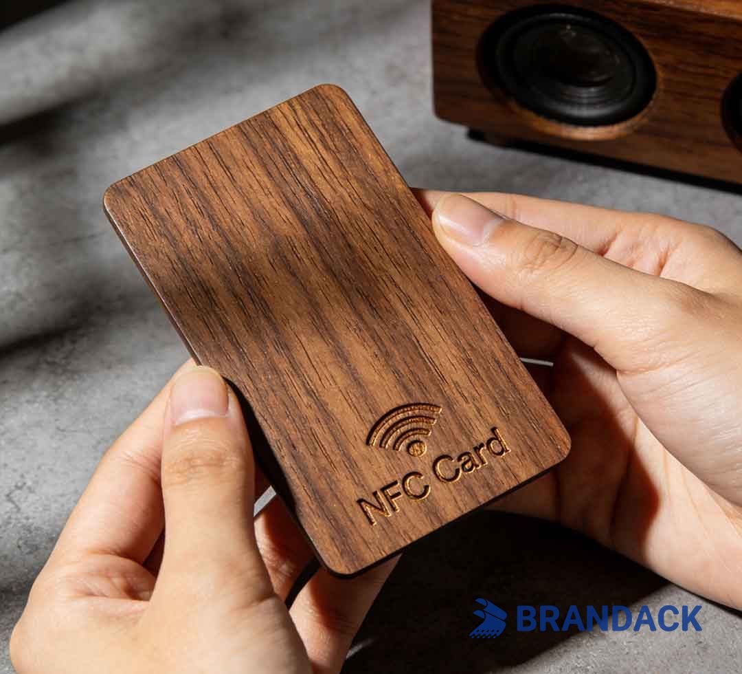 Hotel Wooden NFC Chip Tag Card Key Tailored to Brand