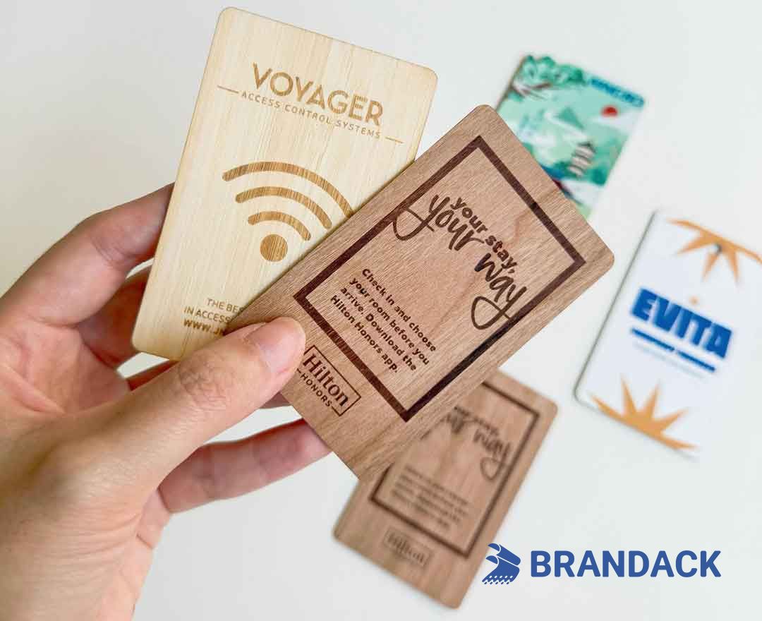 Custom Wooden RFID Hotel Key Cards for Memorable Advertising
