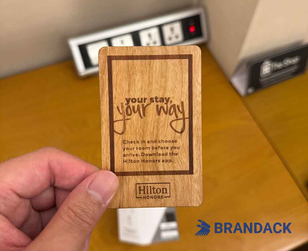 Custom Wooden RFID Hotel Key Cards for Memorable Advertising