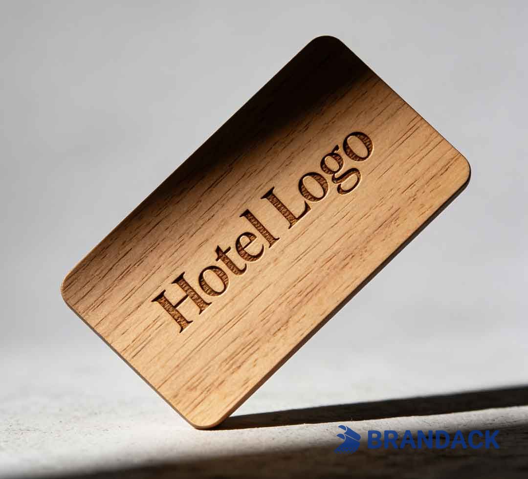 Custom Wooden RFID Hotel Key Cards for Memorable Advertising