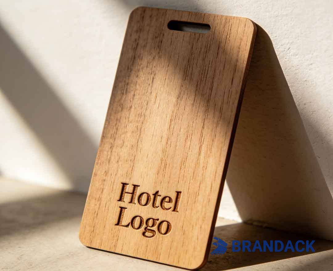 Wood RFID Key Card Design and Lasor Engraving for Middle East Hotels