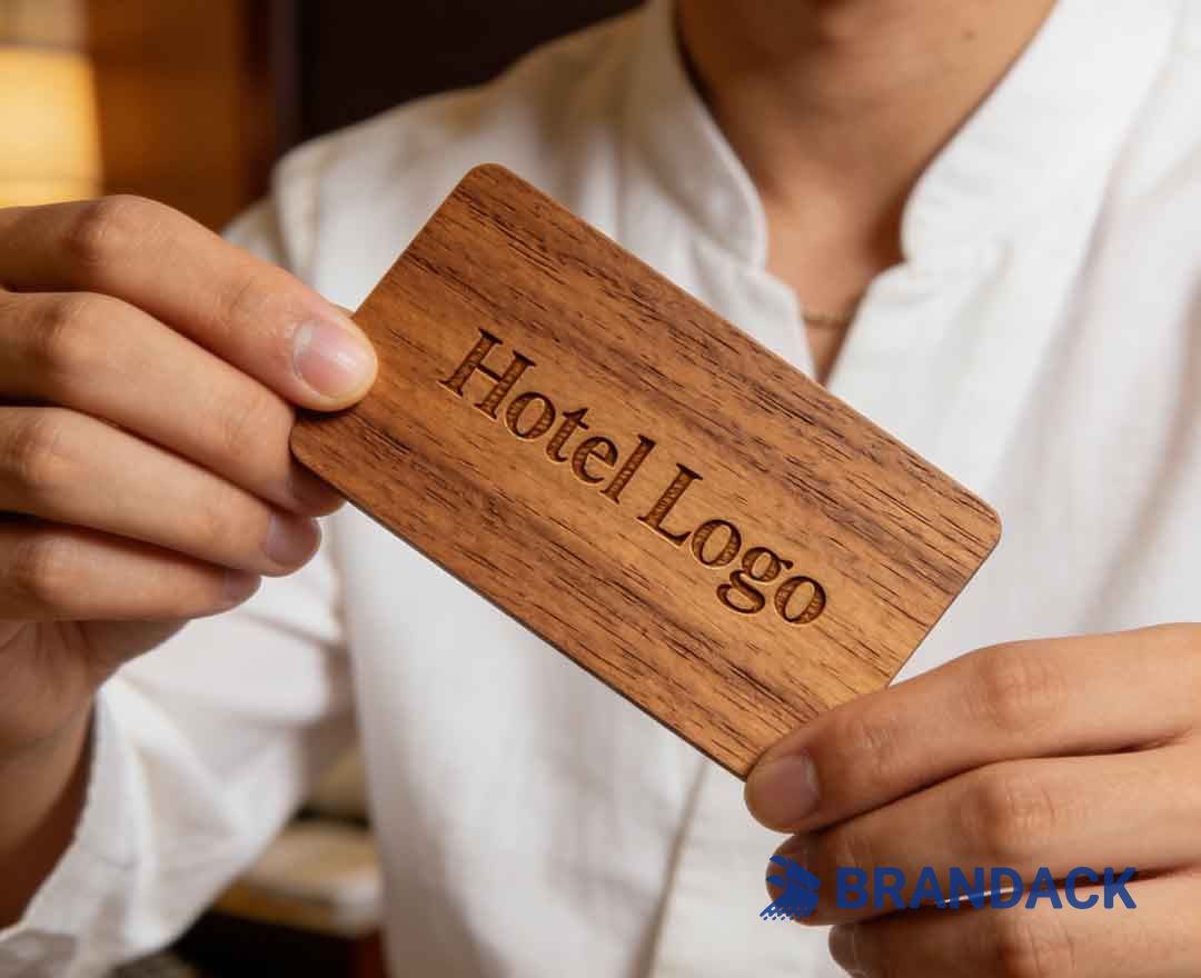 Wood RFID Key Card Design and Lasor Engraving for Middle East Hotels