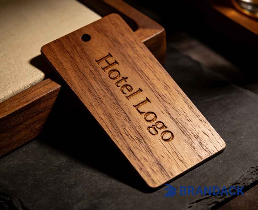 Wood RFID Key Card Design and Lasor Engraving for Middle East Hotels