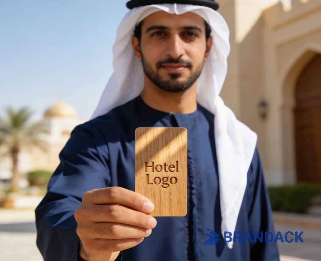 Wood RFID Key Card Design and Lasor Engraving for Middle East Hotels