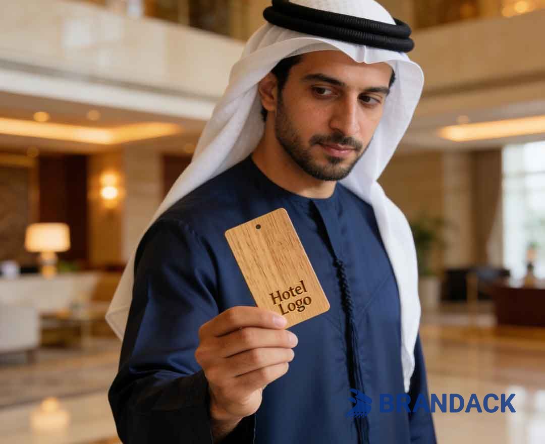 Wood RFID Key Card Design and Lasor Engraving for Middle East Hotels