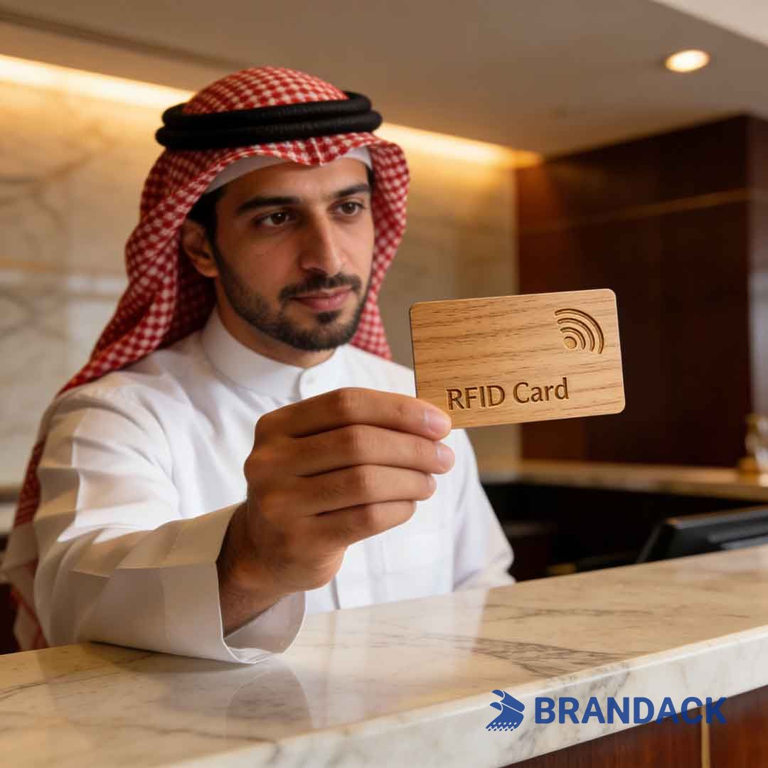 Wood RFID Key Card Design and Lasor Engraving for Middle East Hotels