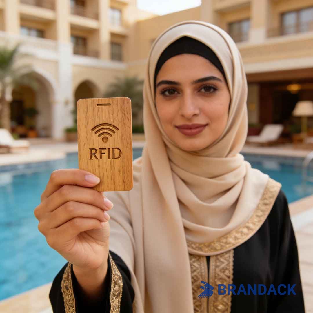 Wood RFID Key Card Design and Lasor Engraving for Middle East Hotels