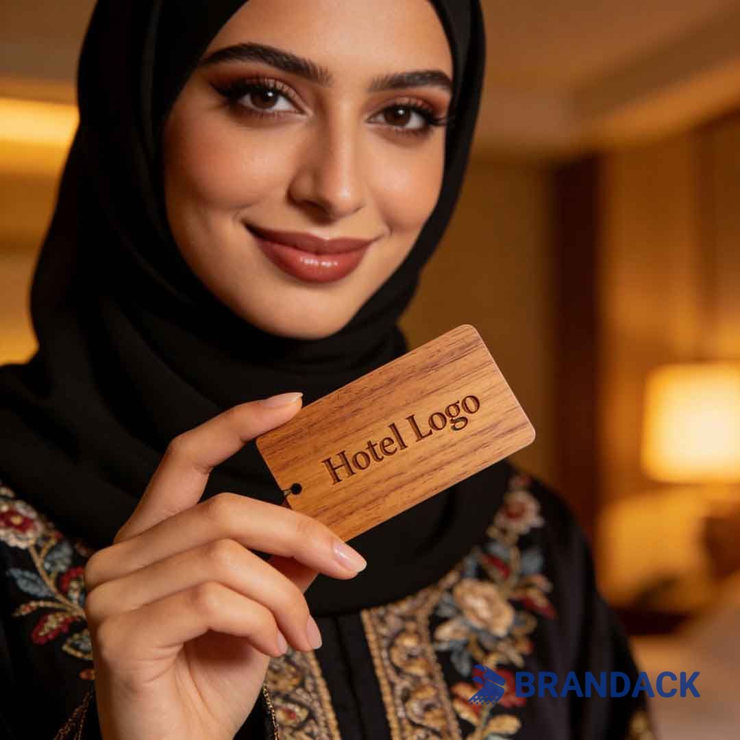 Wood RFID Key Card Design and Lasor Engraving for Middle East Hotels