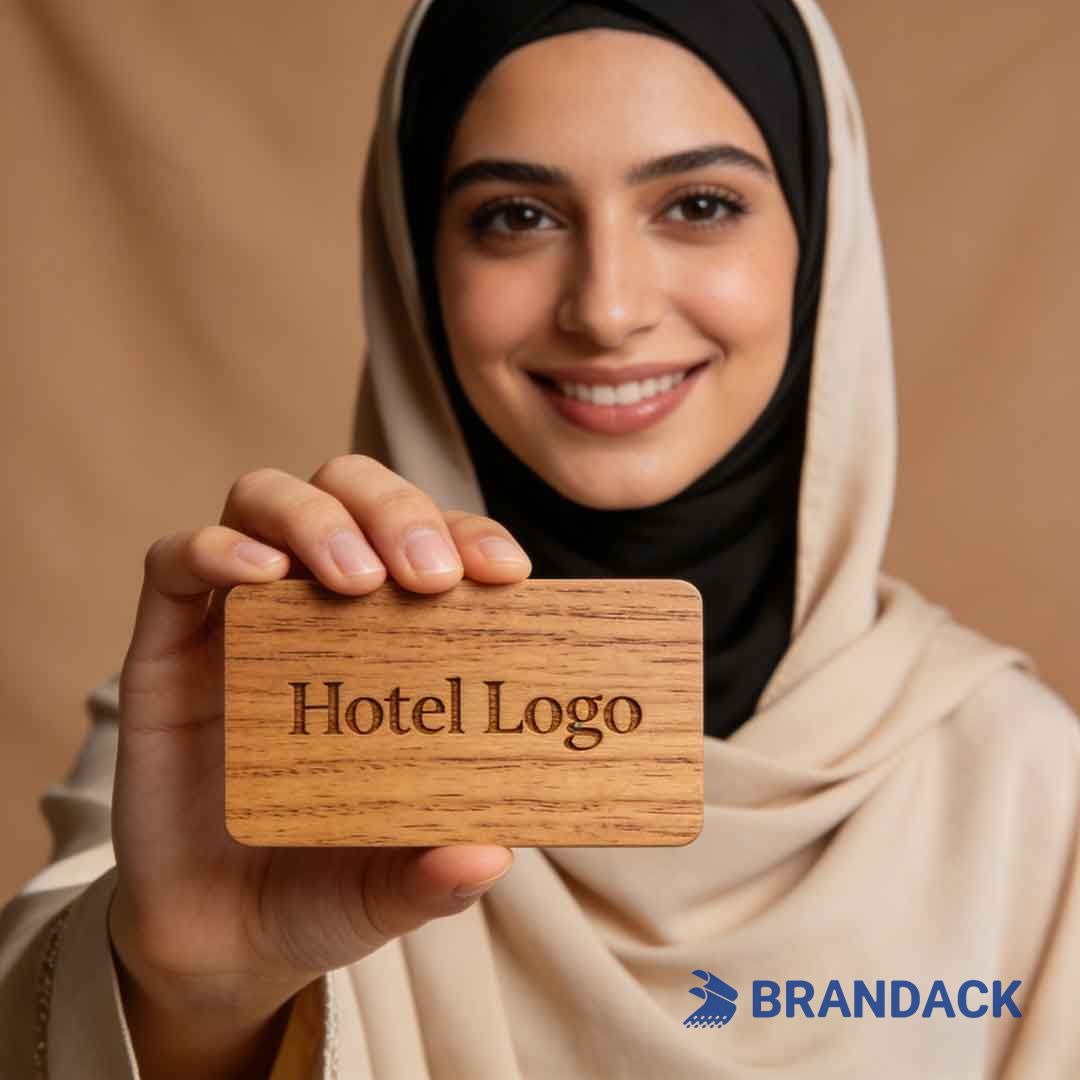 Wood RFID Key Card Design and Lasor Engraving for Middle East Hotels
