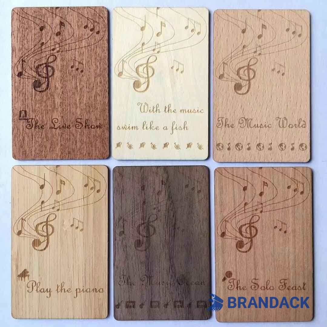 Wood RFID Key Card Design and Lasor Engraving for Middle East Hotels