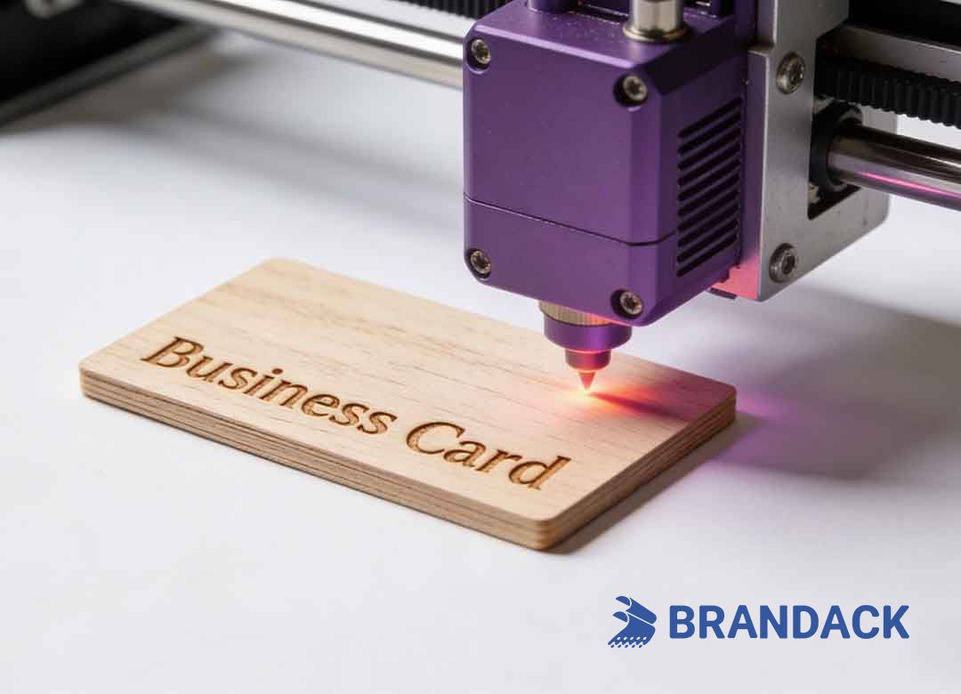 Custom Luxury Wood Grain Carving Business Cards