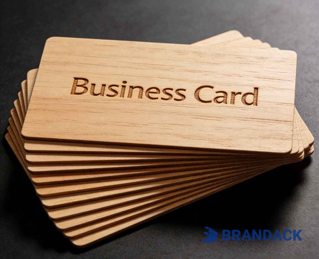 Laser Cut Wooden Name Business Cards - Wood Visiting Card Design