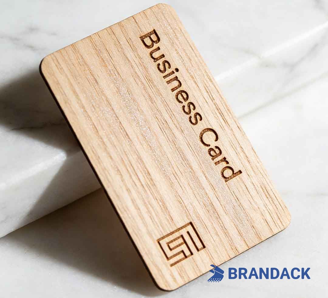 Laser Cut Wooden Name Business Cards - Wood Visiting Card Design