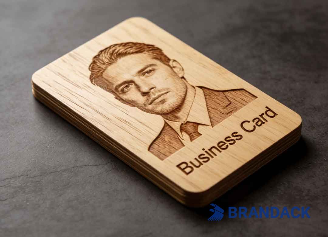Laser Cut Wooden Name Business Cards - Wood Visiting Card Design
