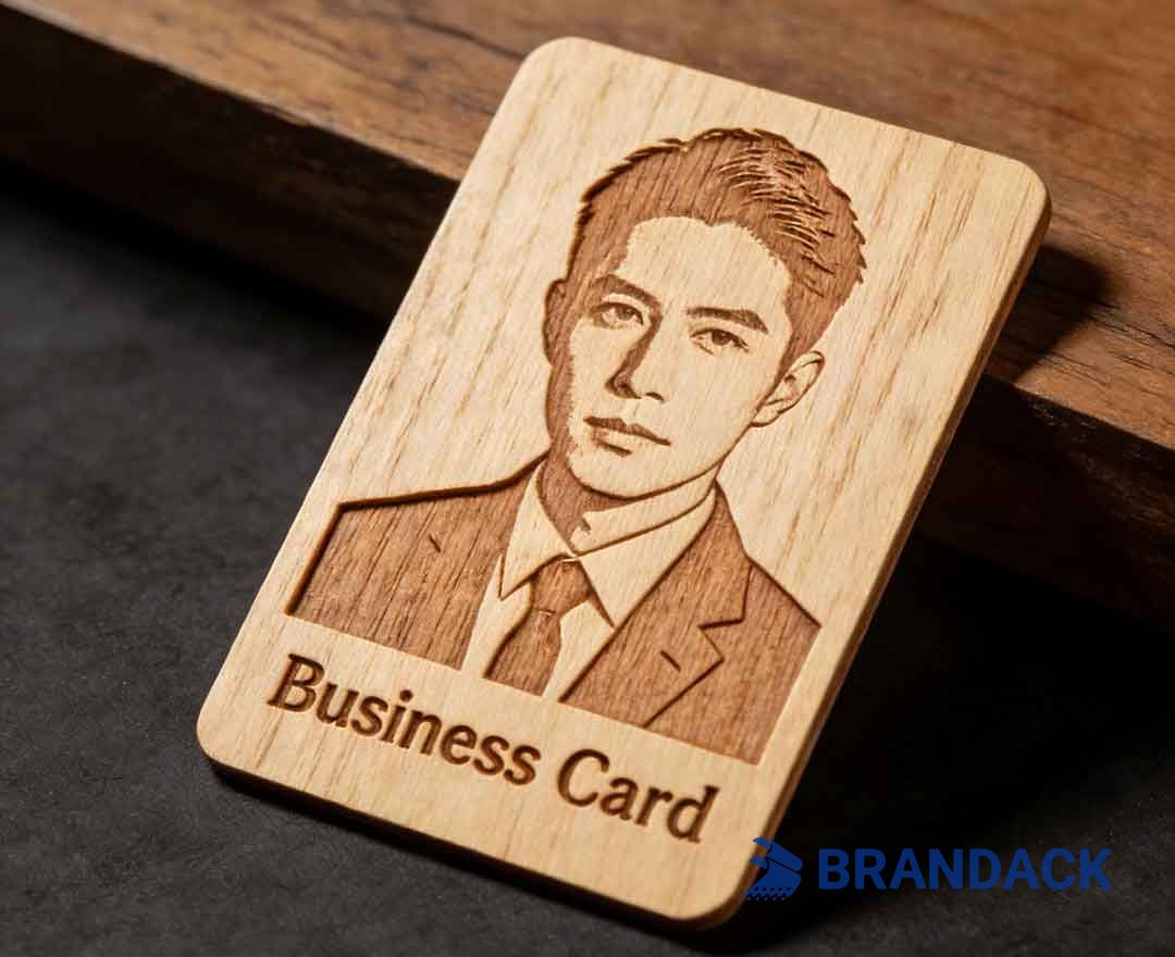 Laser Cut Wooden Name Business Cards - Wood Visiting Card Design
