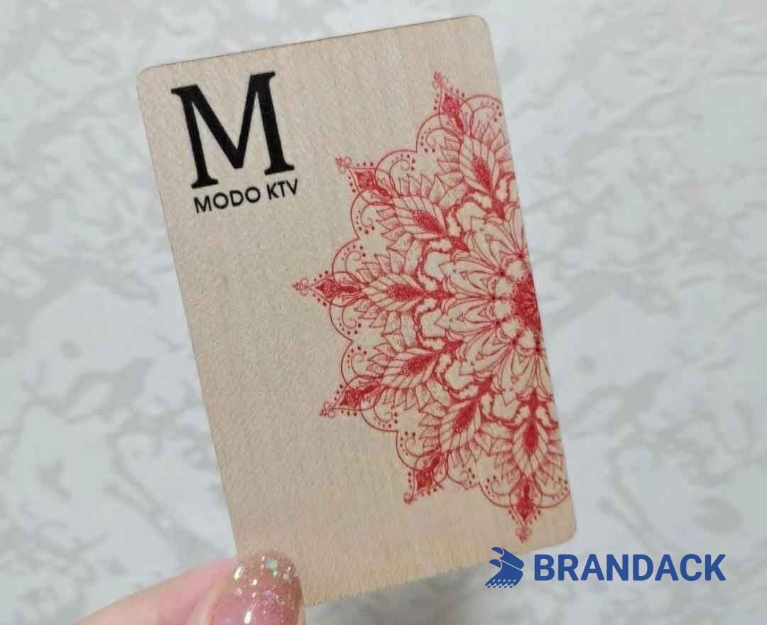 Custom Thin Wood Carving Business Cards with Design Service