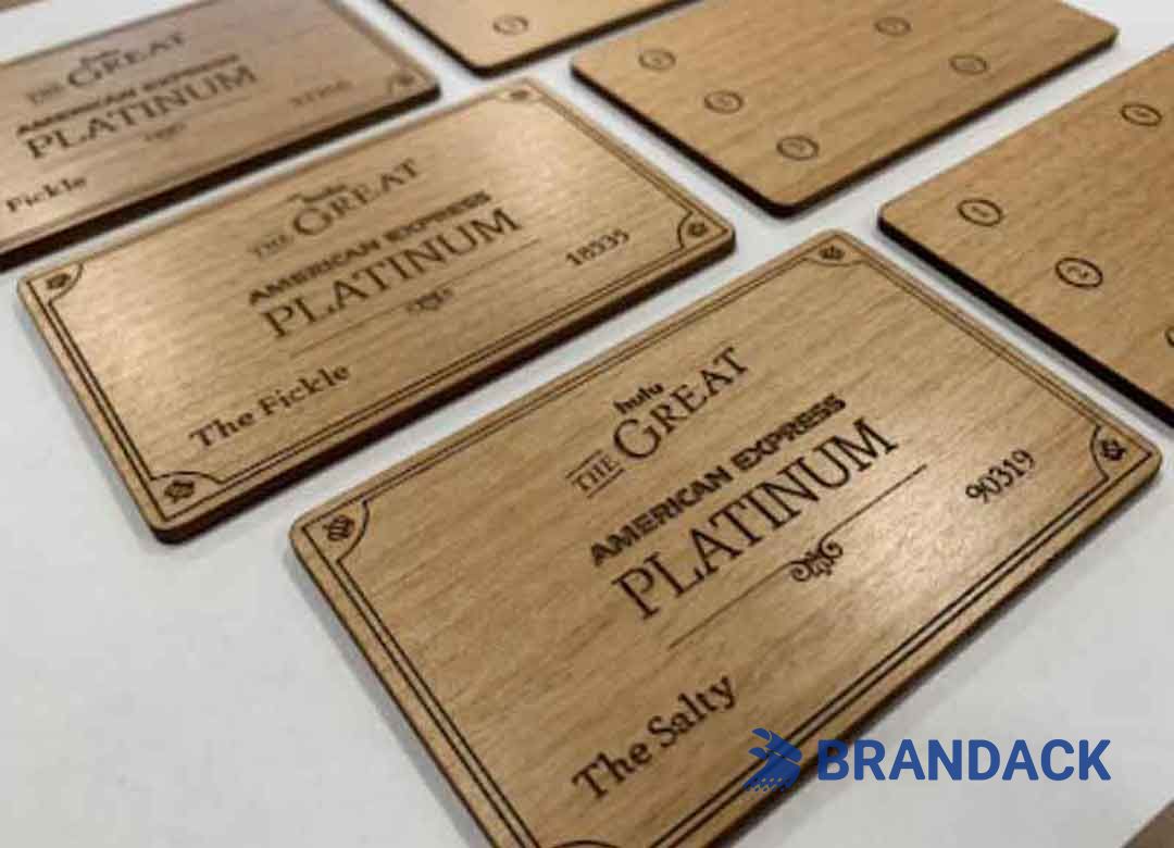 Luxury Wooden Engraved Business RFID Membership Cards