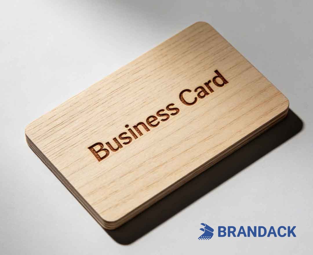 Custom Wood Business Cards Laser Engraved