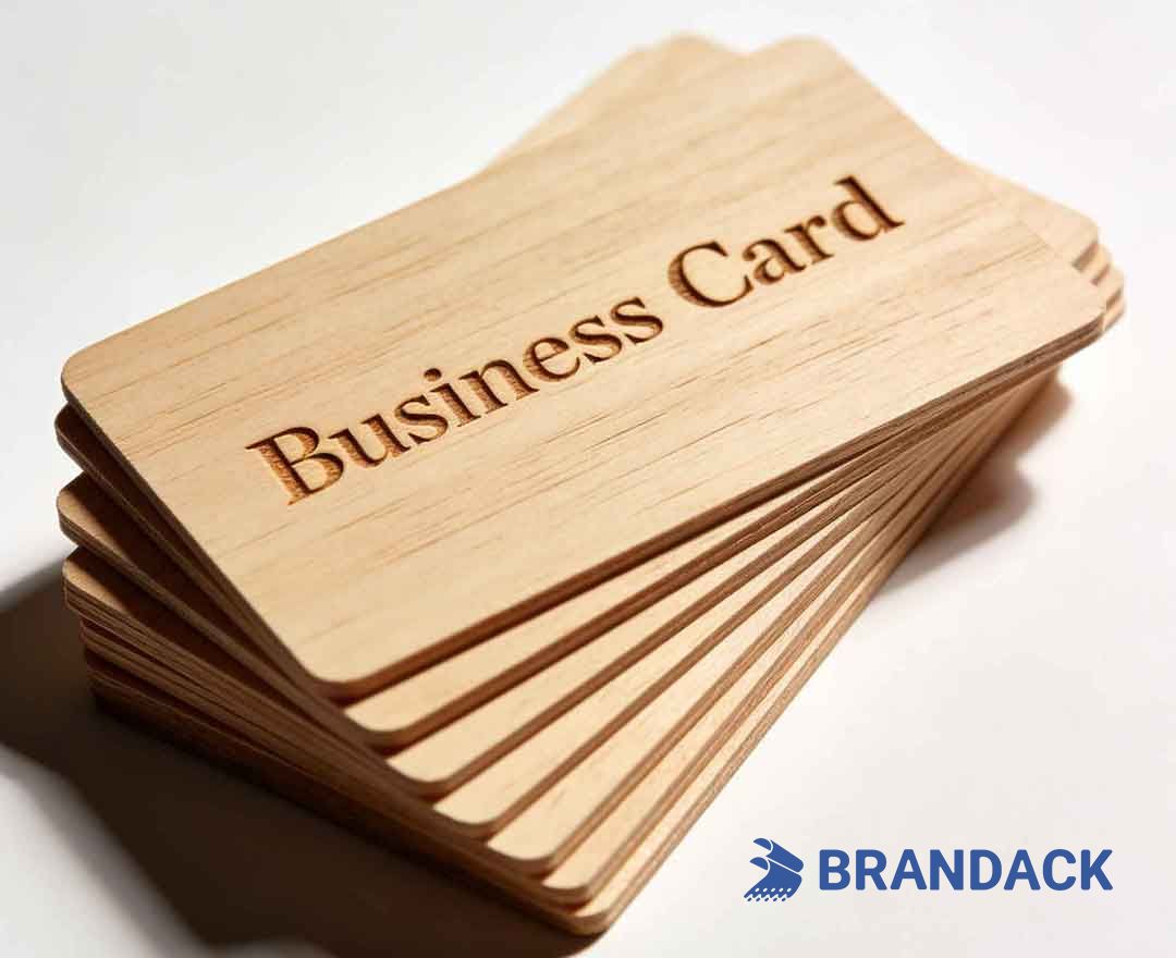 Custom Wood Business Cards Laser Engraved